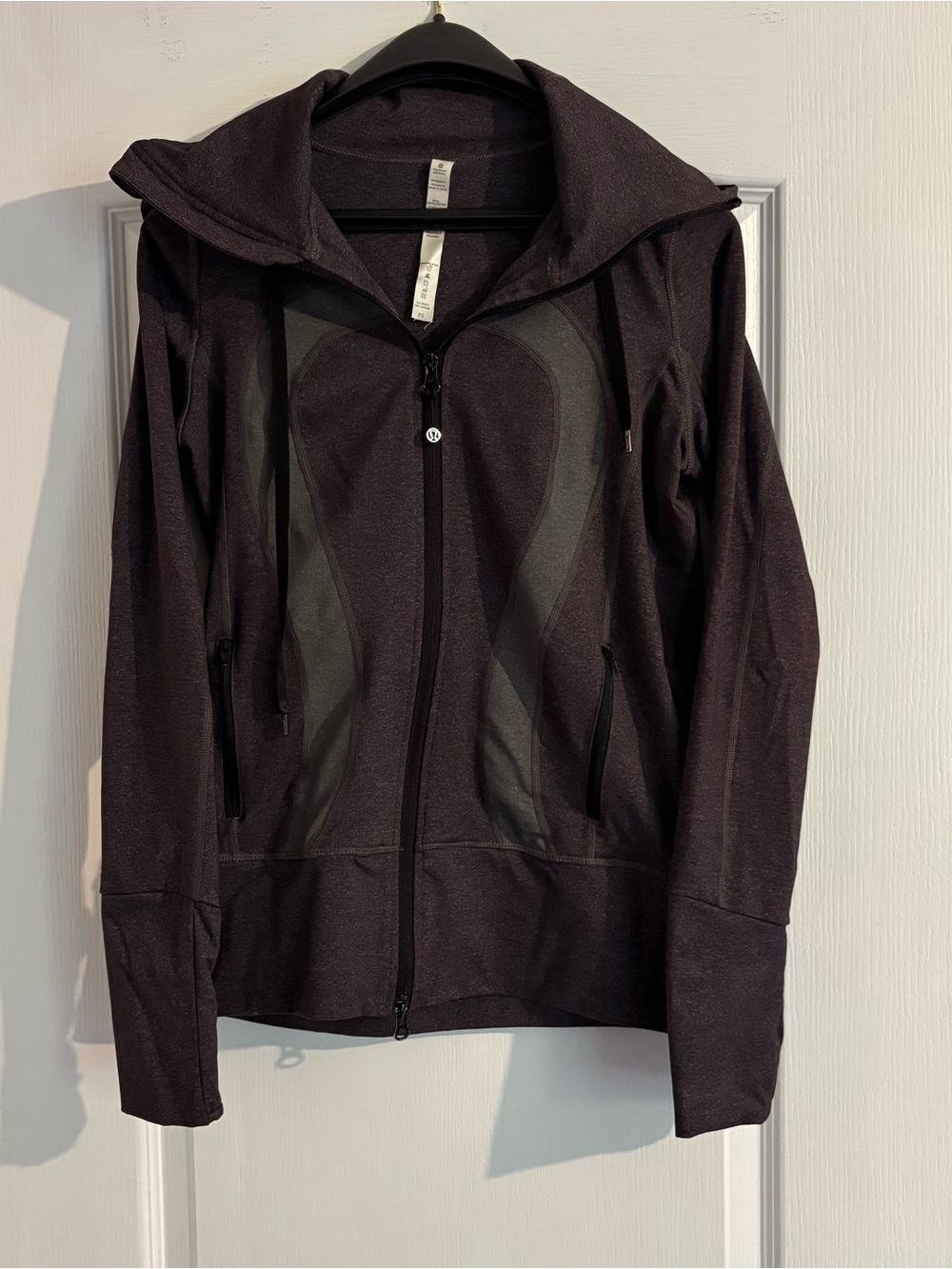 Lululemon Women’s Gray Hooded Athletic Jacket - Slim Fit